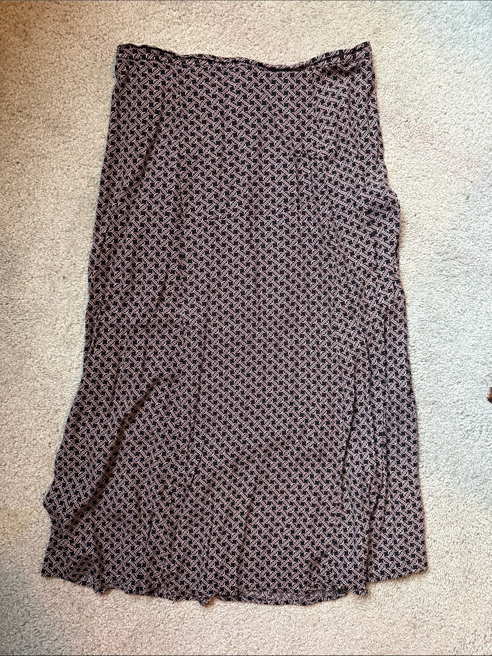 Tahari Geometric Print A‑Line Skirt – Size Medium